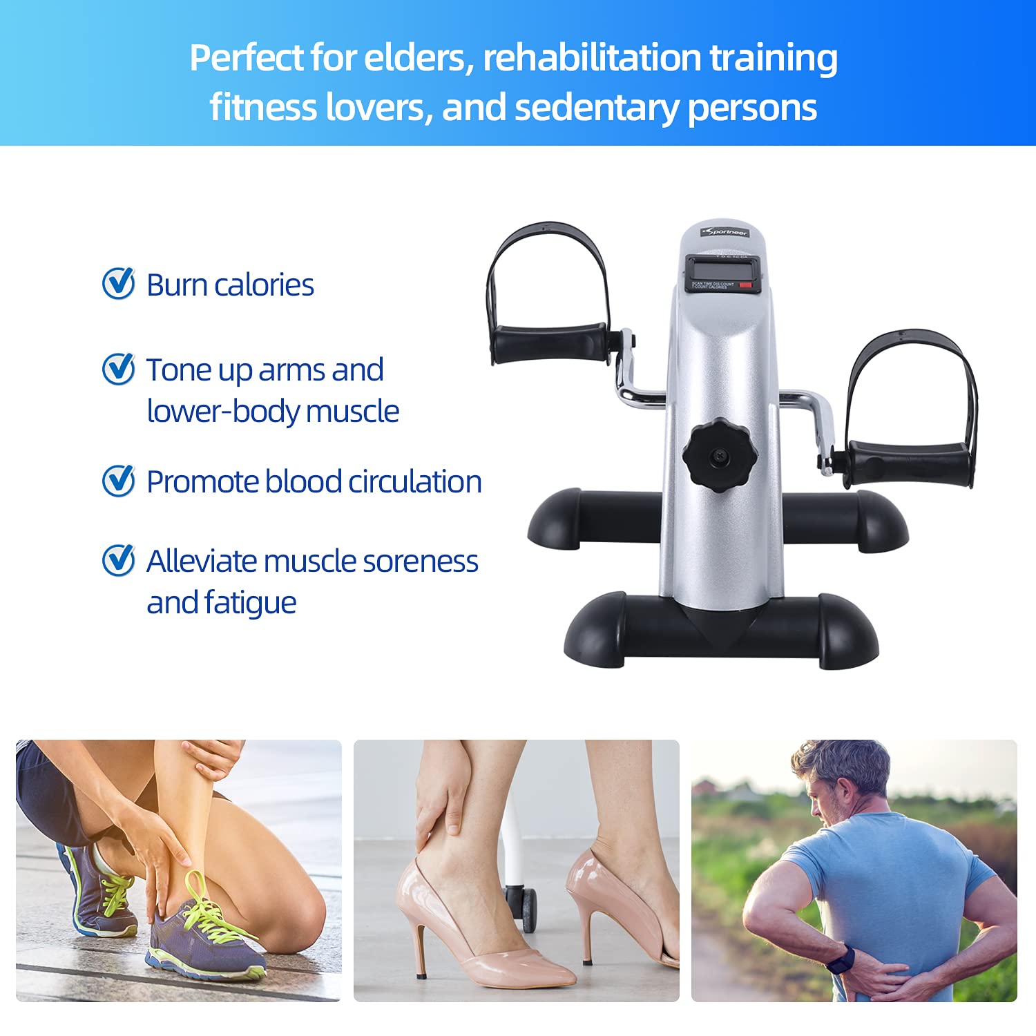 Techmoo Under Desk Bike Pedal Exerciser Portable Mini Home Exercise Bike With 5lbs Flywheel Sitting Peddler Exerciser For Seniors Legs And Arms 587919 Techmoo Under Desk Bike Pedal Exerciser Portable Mini Home Exercise Bike With 5lbs Flywheel Sitting Peddler Exerciser For Seniors Legs And Arms 587919