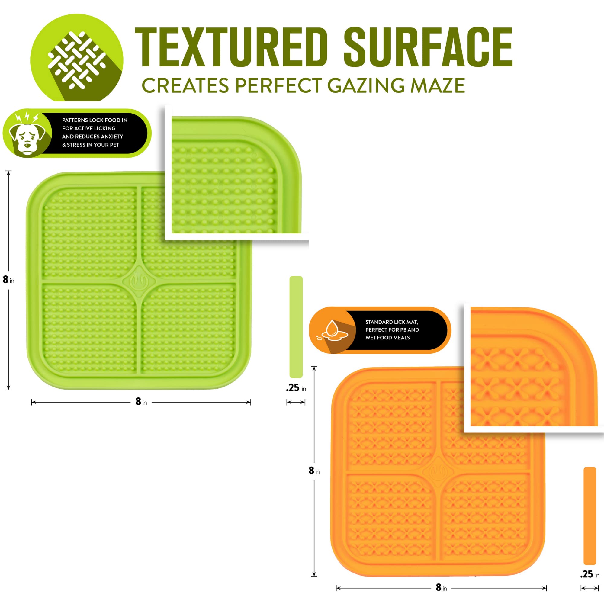 Hyper Pet IQ Treat lick mat for Dogs, Dog Slow Feeder & Cat lick mats Great Alternative to