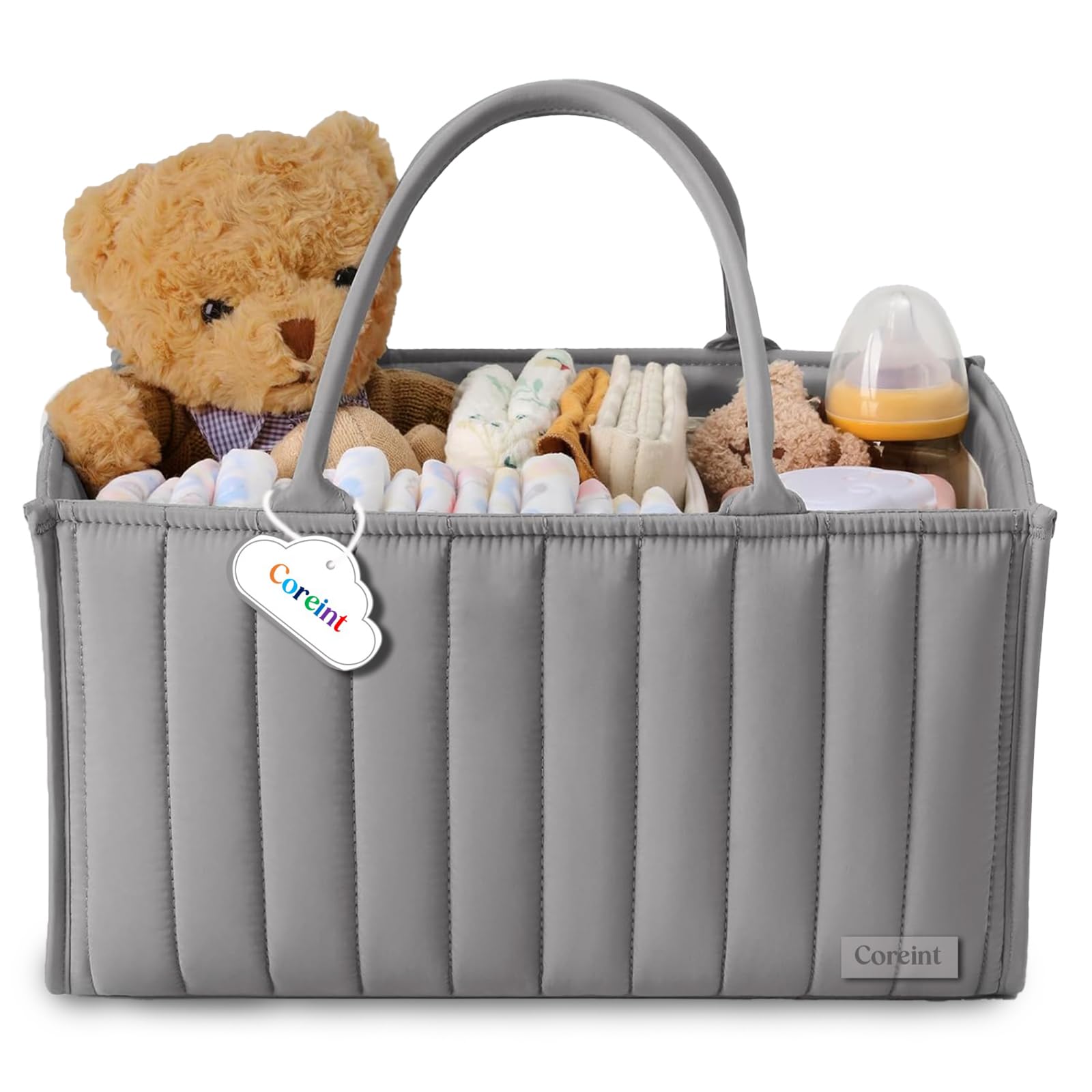 Nappy Caddy Organiser Large,Diaper Caddy,Unique Stylish Baby Shower Gifts For Mum Nursery Storage Basket