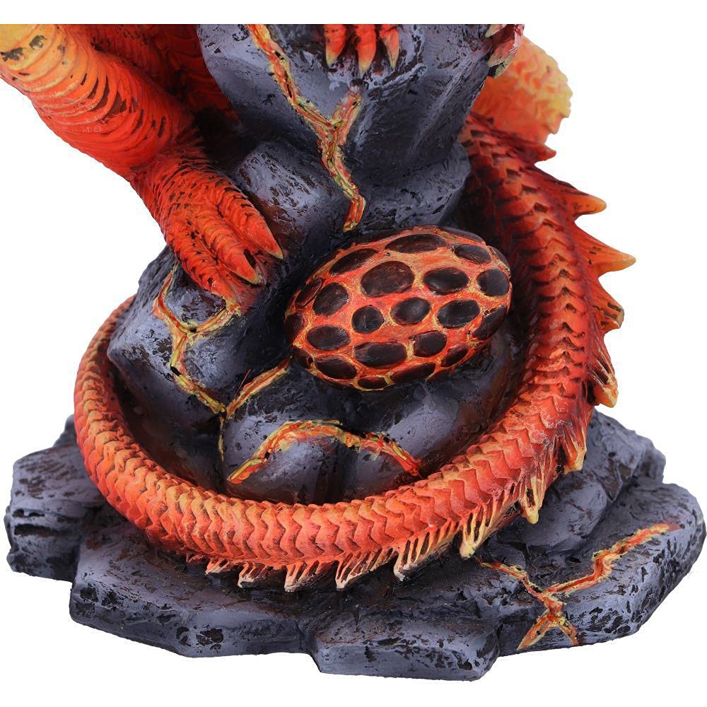 Nemesis Now Figura de dragón de Fuego Adulto Anne Stokes de 24,5 cm, Resina, Rojo, Talla única