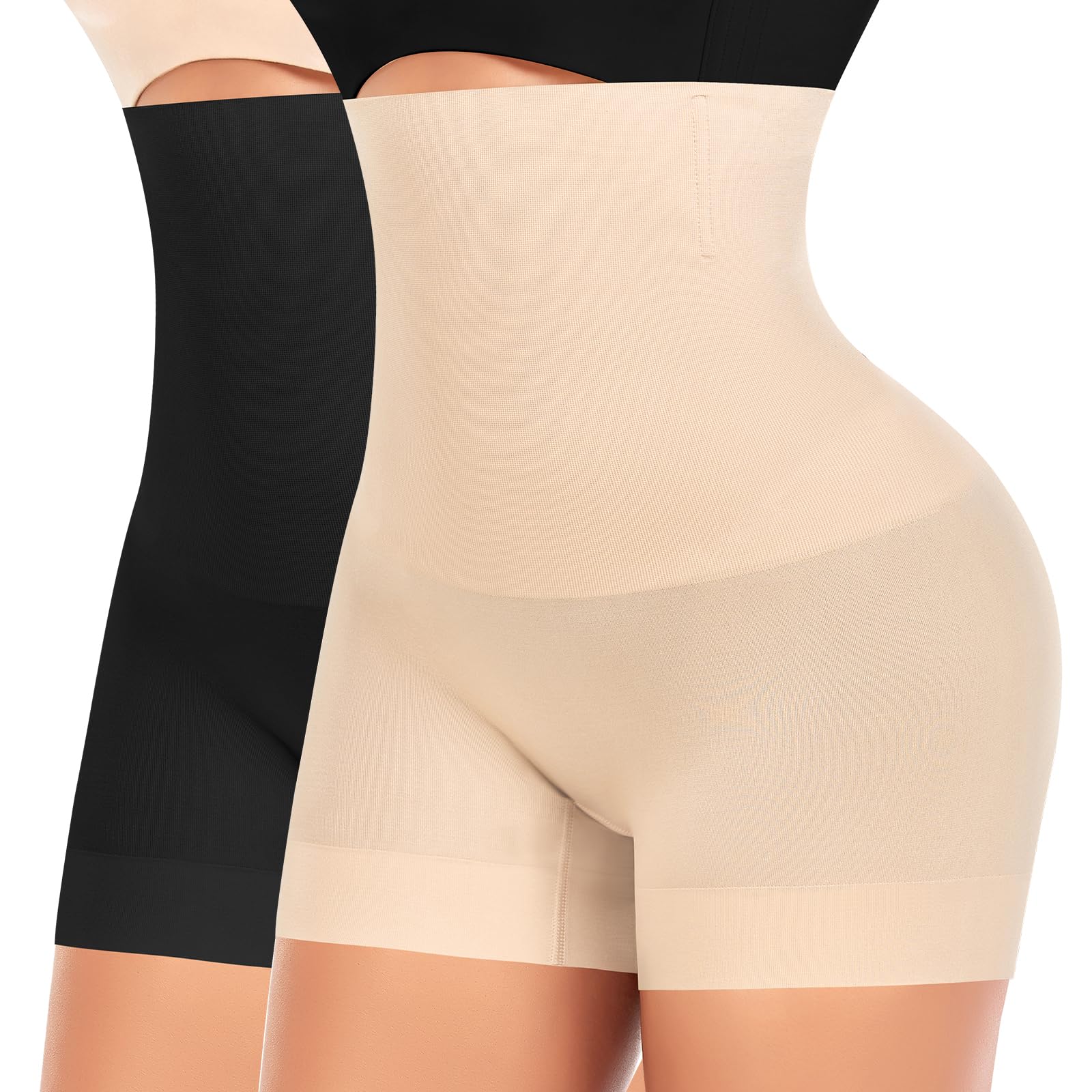 YARRCO Mutande da donna senza cuciture, a vita alta, corpetto shapewear, leggings modellanti