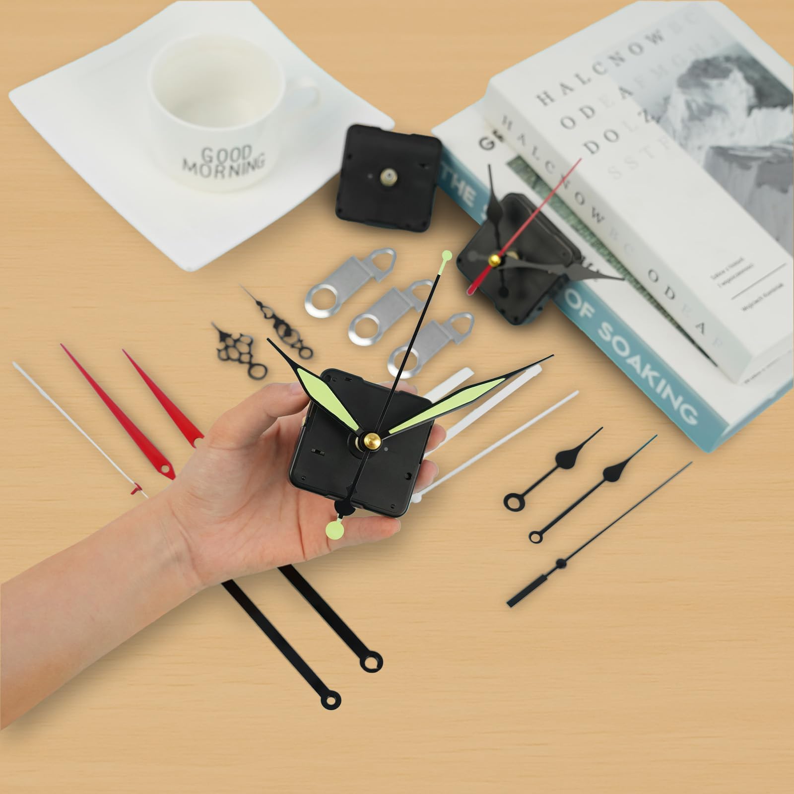 Lot De 3 Mécanismes D'horloge à Quartz Silencieux Avec Aiguilles - Pour Horloge Murale DIY Ou Réparation
