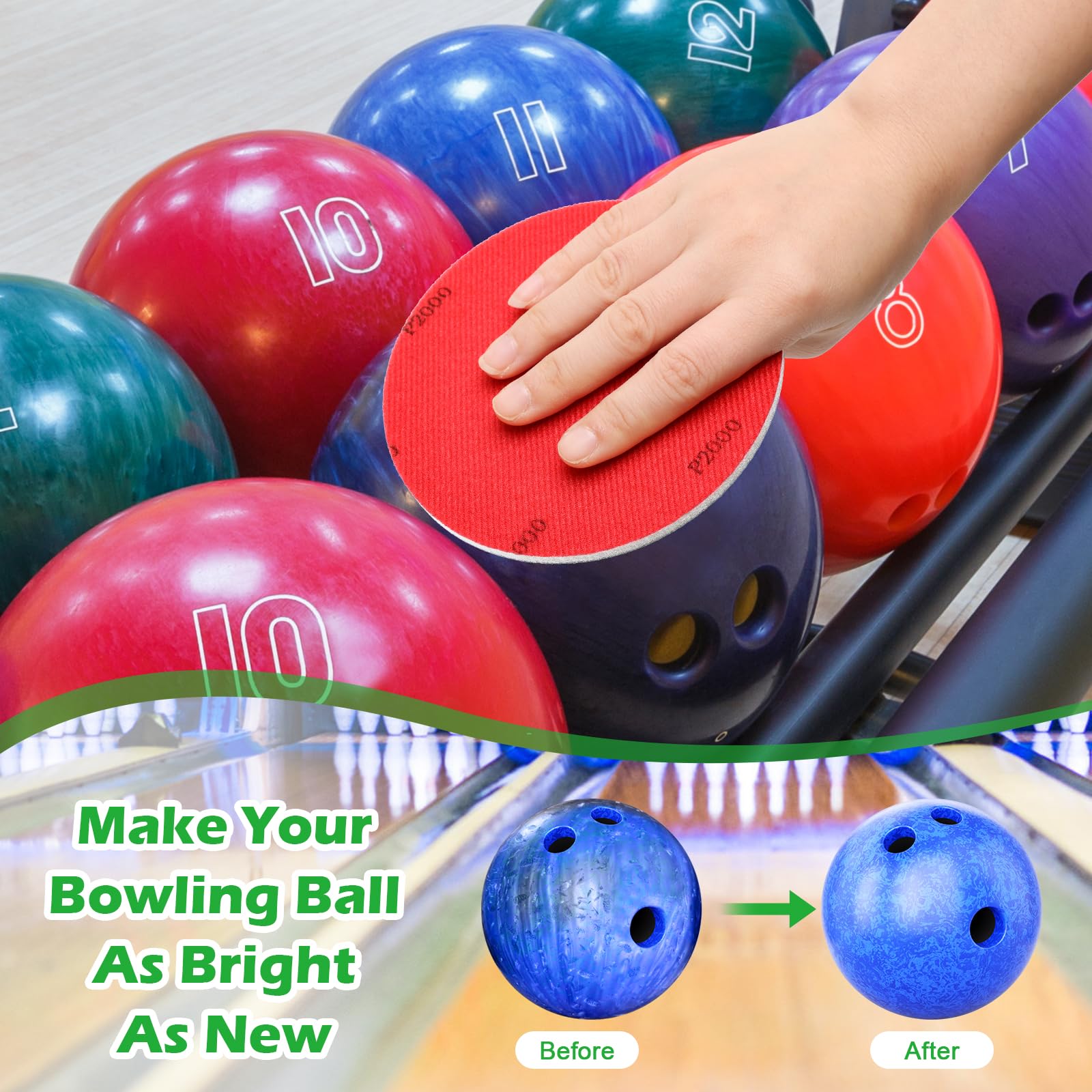 EMAX CLEAN Ocean - Nettoyant Doux En Tablettes Pour Boules De Bowling Polies - Fabriqué En Allemagne