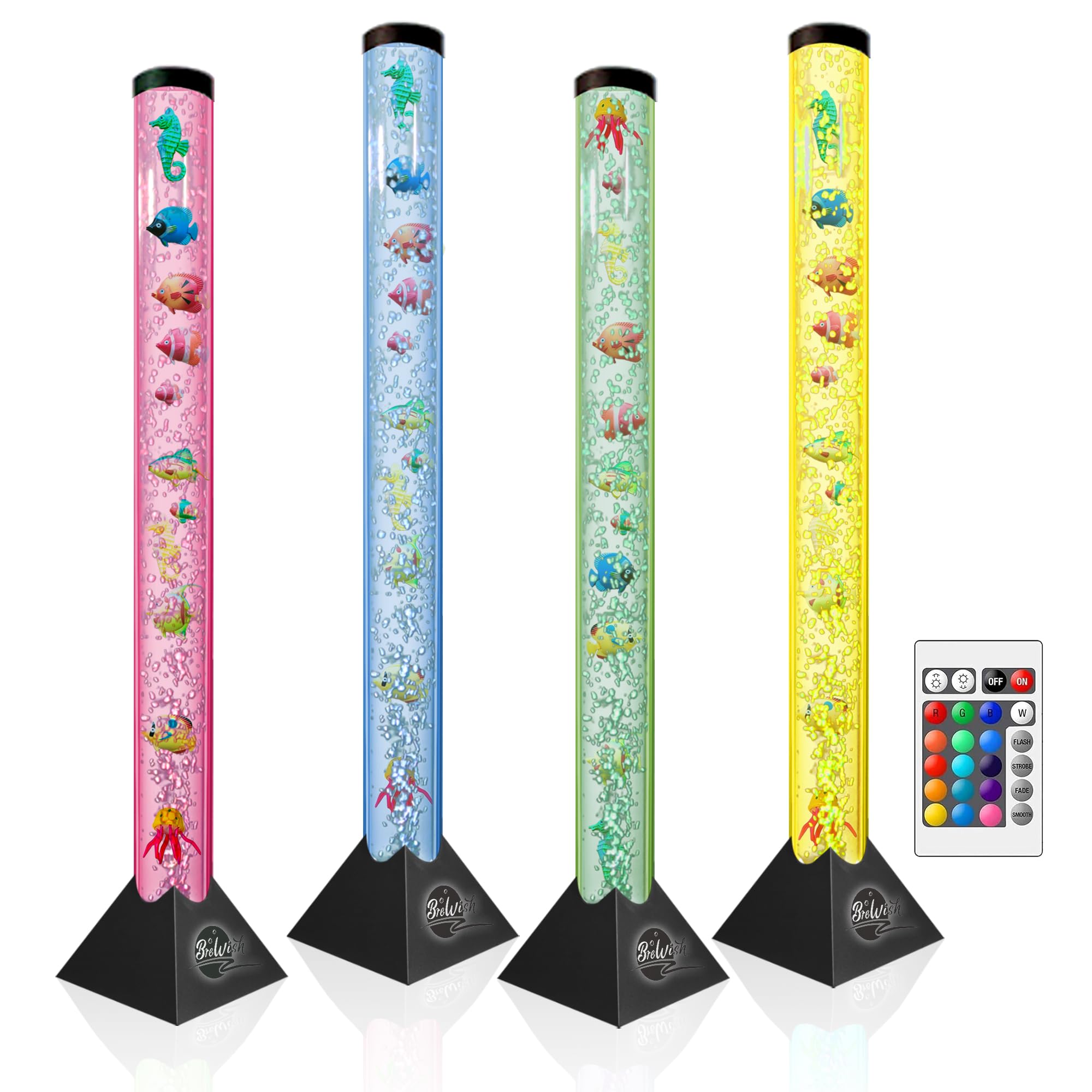 Amazon.co.jp : Brewish 4フィート 感覚LED水泡魚チューブフロアランプ