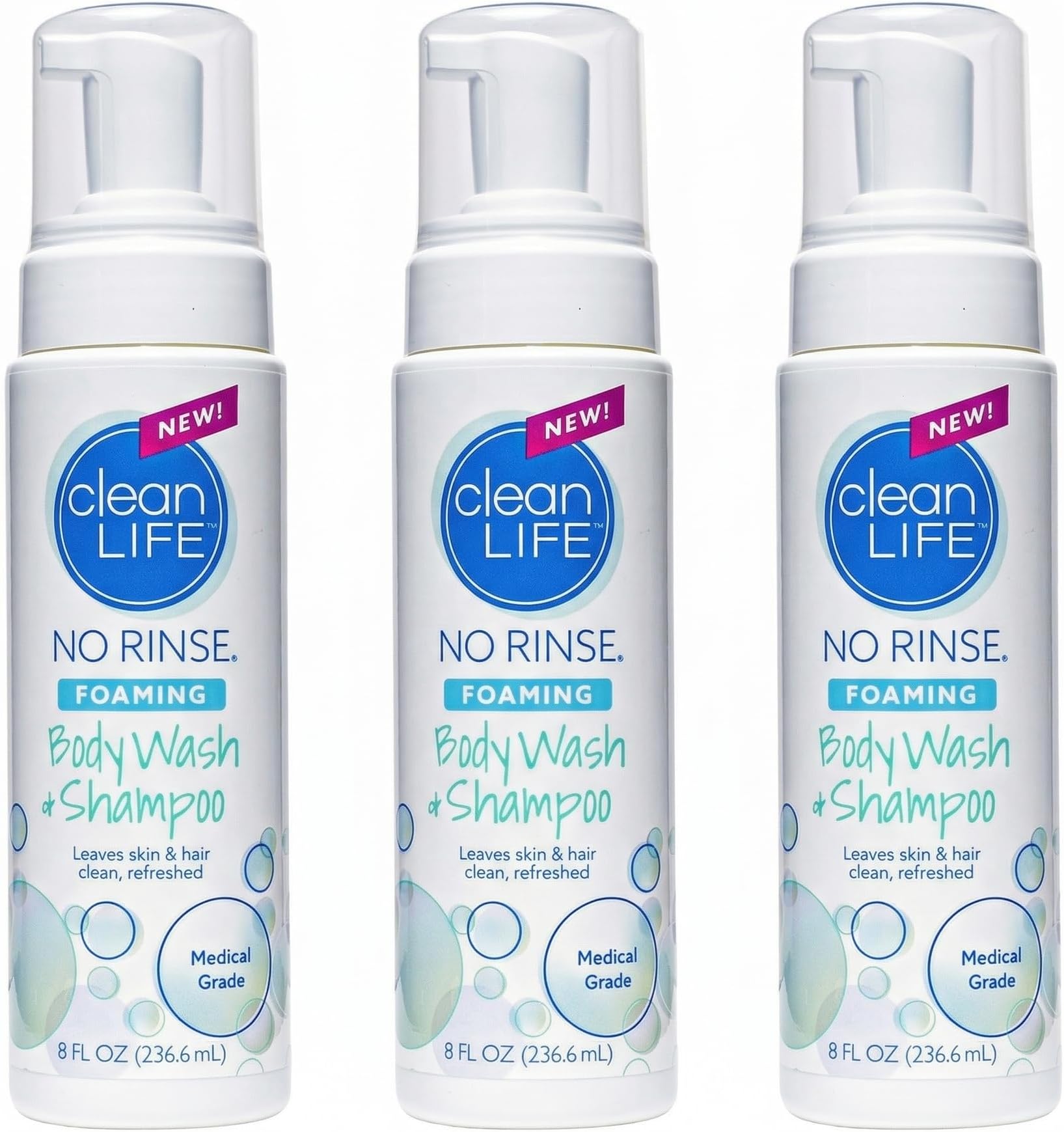 No-Rinse Foaming Body Wash