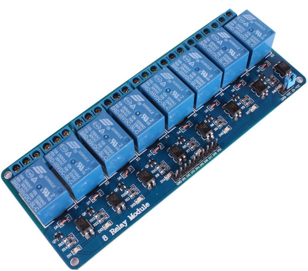xcluma 8 Channel 5V Relay Board Expansion Module Optocoupler compatible UNO Raspberry