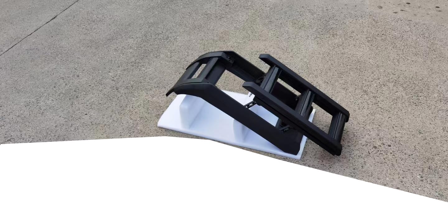 All Black Side Roof Rack Access Ladder Side Window Step Ladder for Discovery 5 L462 2017-2023 Side Ladder