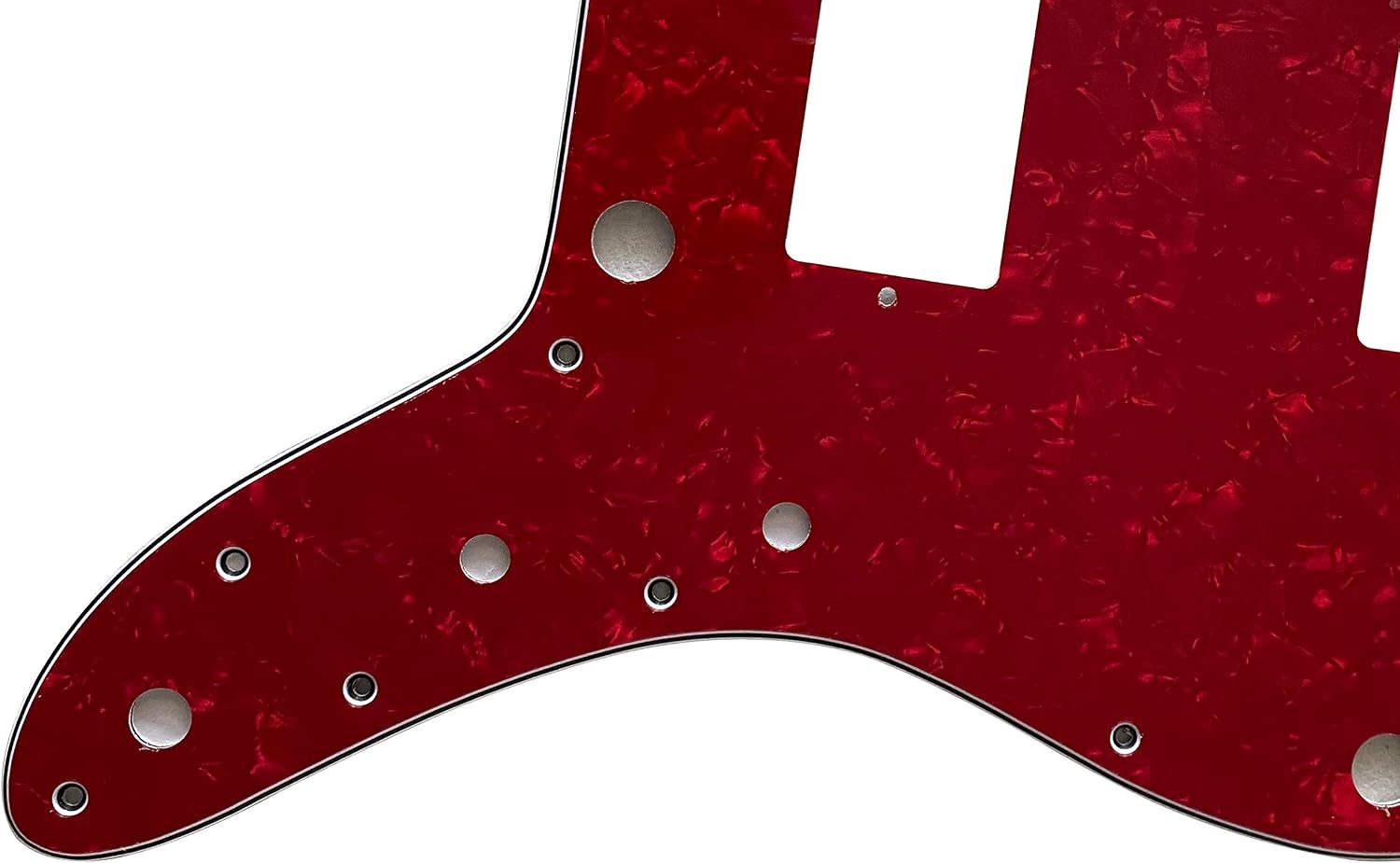 Electric Guitar Pickguard for Fender Japan Jazzmaster PAF No Rhythm Control Style (4 Ply Red Pearl)