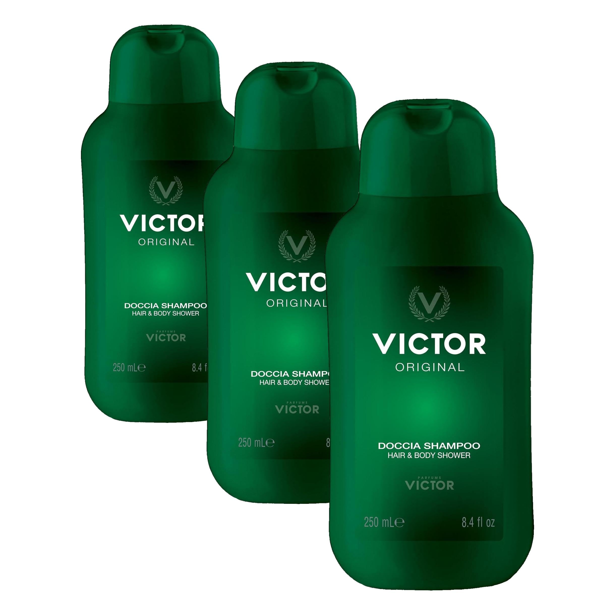 Victor Original Doccia Shampoo Hair & Body Shower 250 Ml Şampuan (3 paketi)