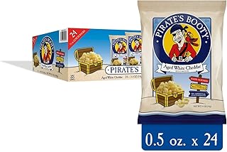 Pirate's Booty Cheese Puffs, Healthy Kids Snacks, Aged White Cheddar, 0....