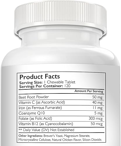 Miniatura 3 de Hierro para perros con anemia para apoyar la salud de la sangre, formación de células sanguíneas y suministro de oxígeno, suplemento de hierro para
