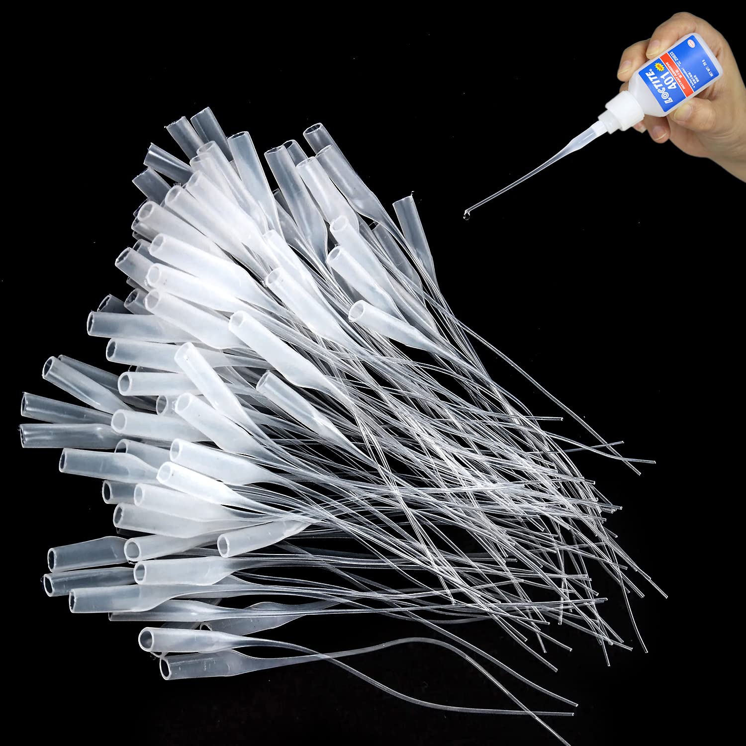 150 Punte Micro Applicatore Per Colla - Contagocce Di Precisione Per Bottiglie, Pipette Trasferimento - Foto 11