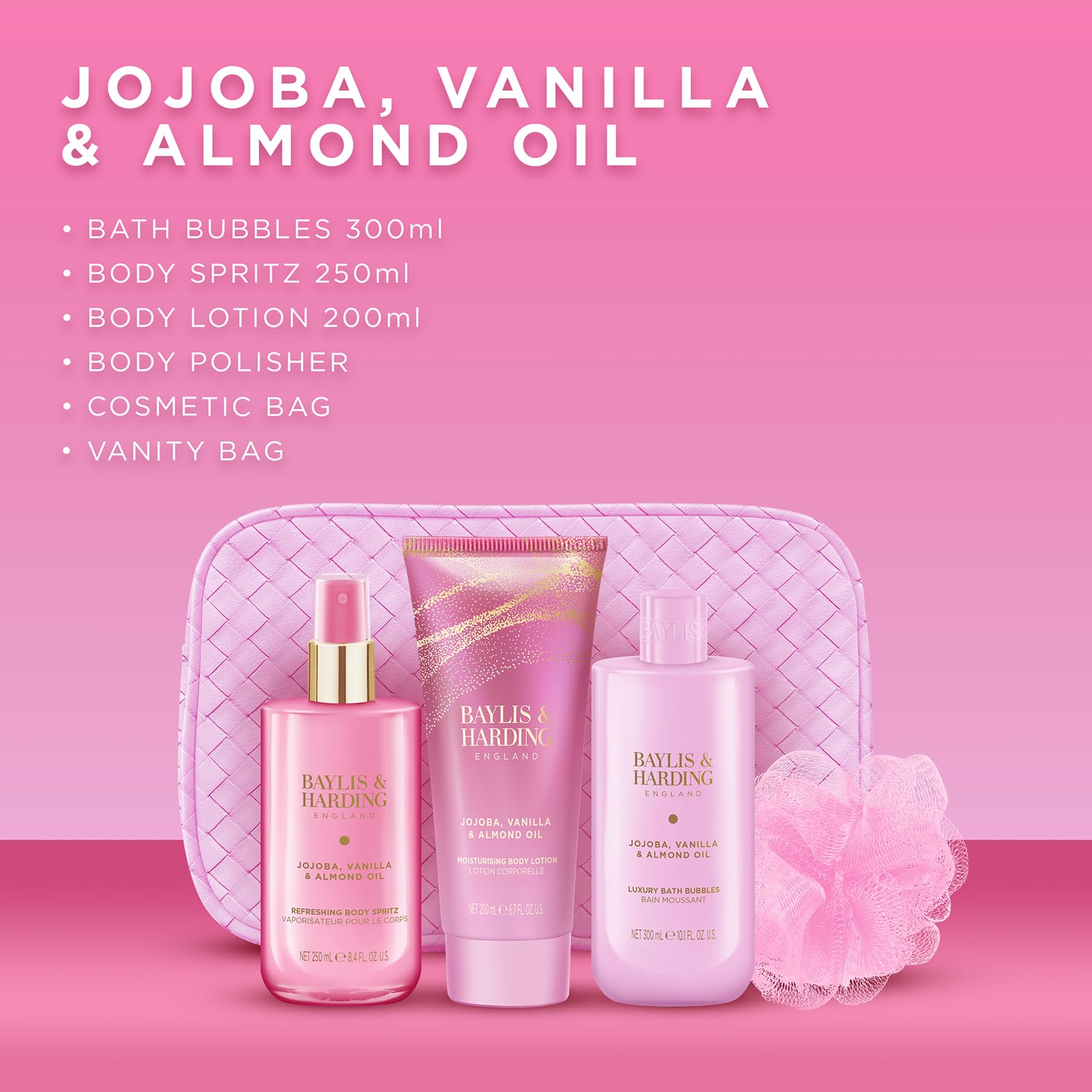 Baylis & Harding Luxuriöse Schminktasche, Geschenkset für Damen