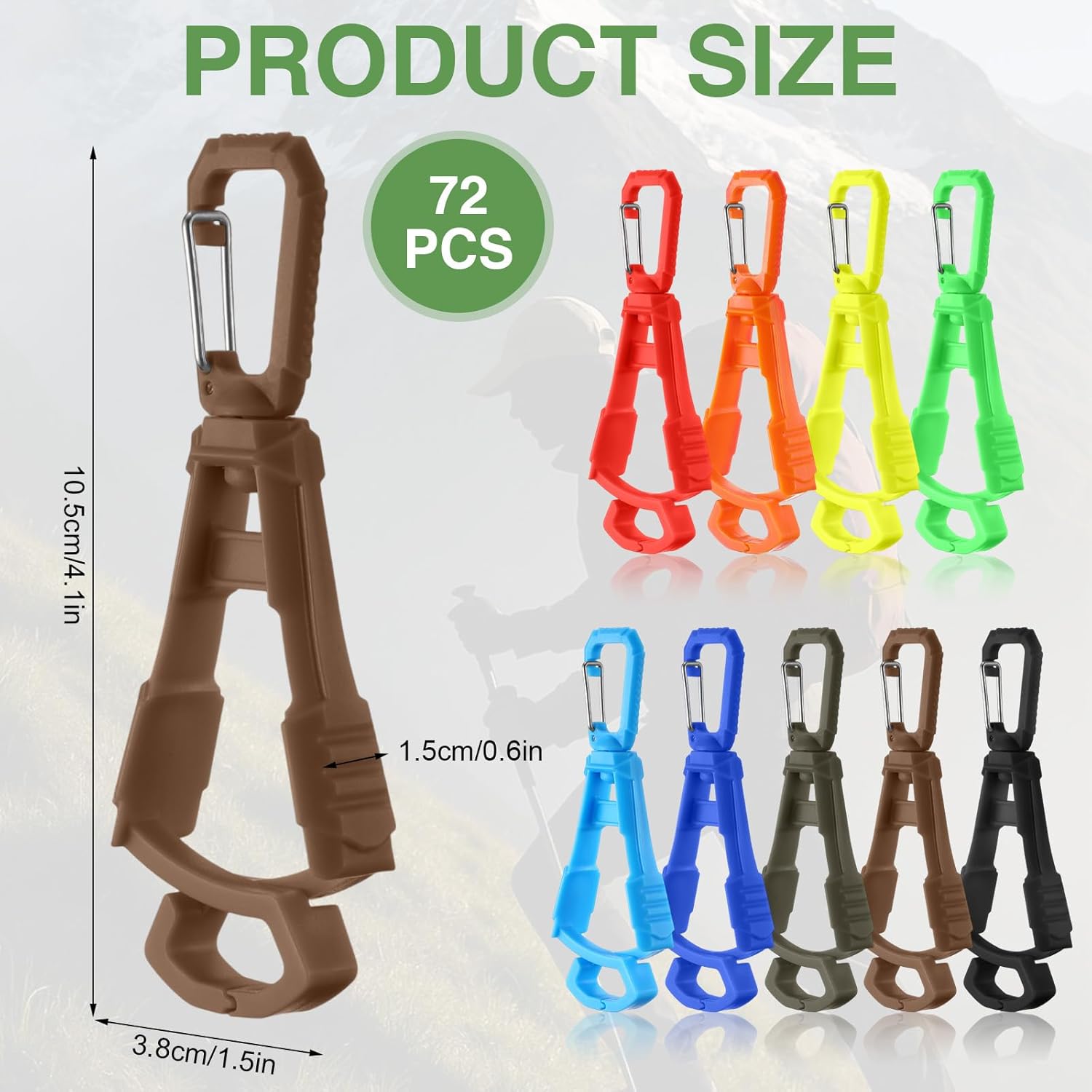 Glove Clips for Work Large Glove Holder Clips Work Safety Anti-drop Keepers for Worker Construction Tool Belts Hats