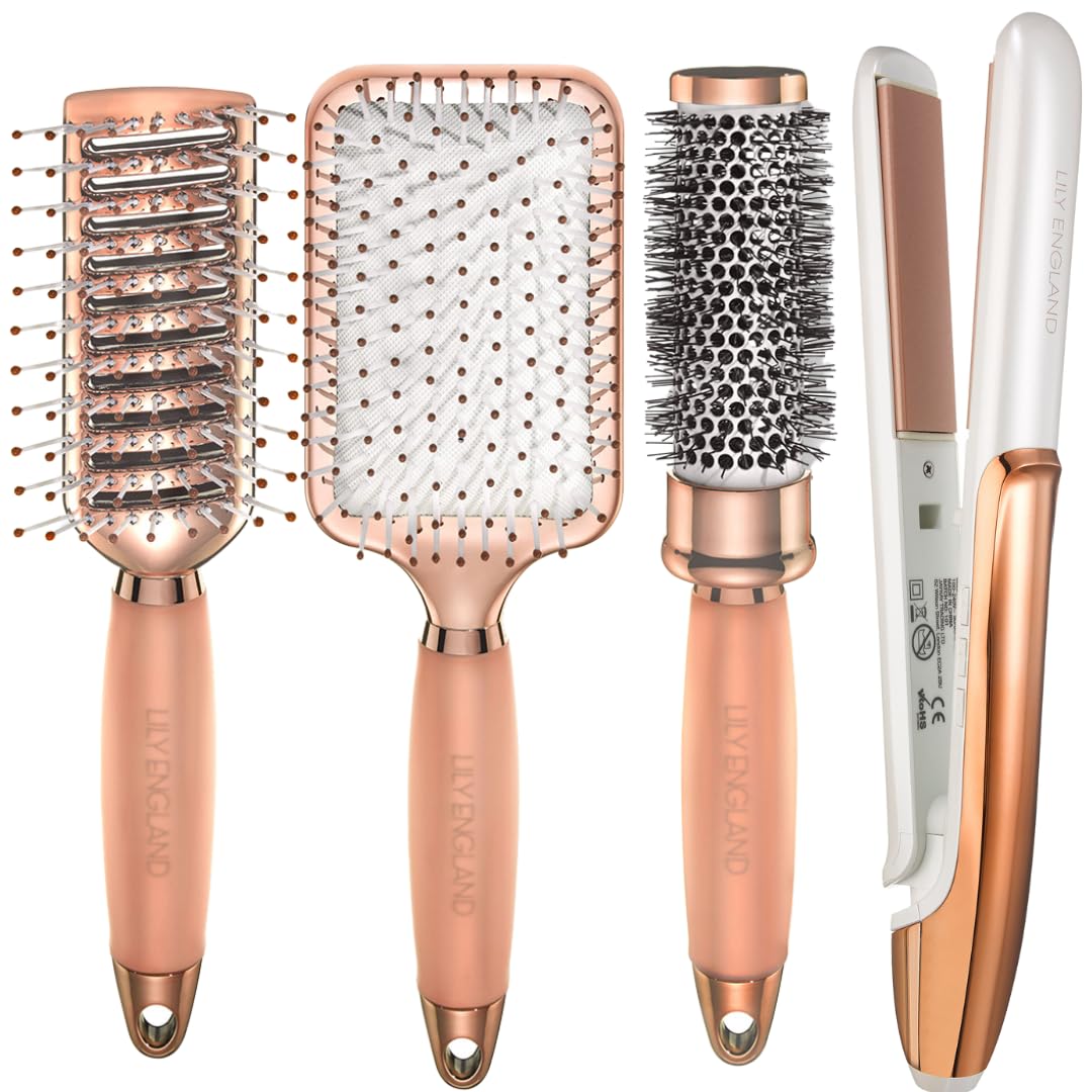 Straight Hair Gift Set Hair Brush Set And Flat Iron Desertcart INDIA