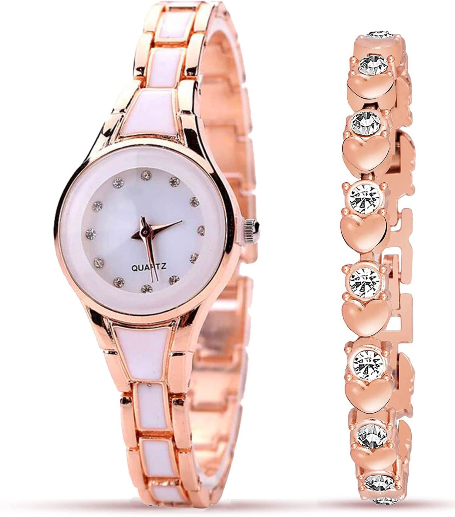 WANTON Mina studded with diamond in dial analog watch for womens-(PO2).(P_C_B_9056) (Rosegold) (B0C1ZSVZLJ) Amazon Price History, Amazon Price Tracker
