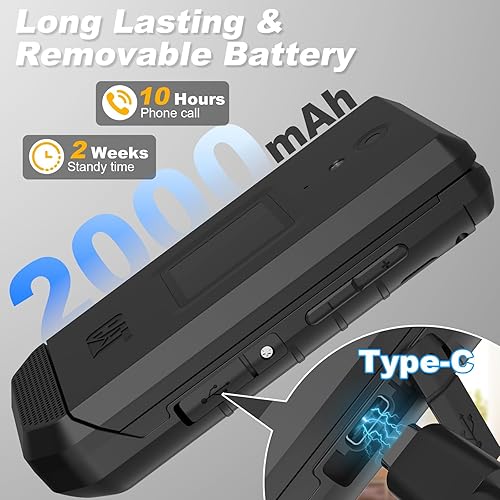 Miniatura 6 de CAT S22 Rugged Flip Phone (16GB) 2.8 "Pantalla táctil Teléfono celular inteligente Android 11, IP68 resistente al agua, T-Mobile 4G LTE GSM Single