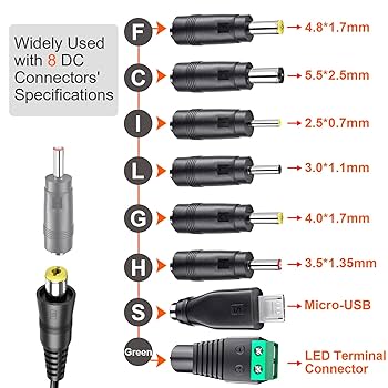 Amazon | SoulBay 36W 3V 4.5V 5V 6V 7.5V 9V 12VユニバーサルAC
