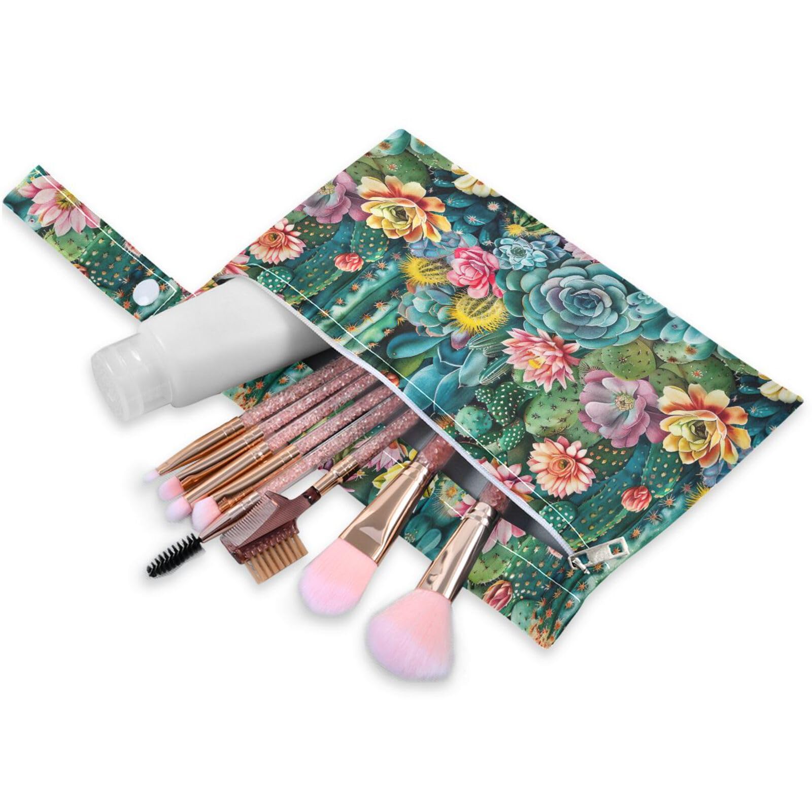 Coikll Wet Dry Bags for Cloth Diaper 2 Pack Waterproof Yoga Gym Bag for Swimsuit Wet Clothes Baby Items-?Tropical Cactus?