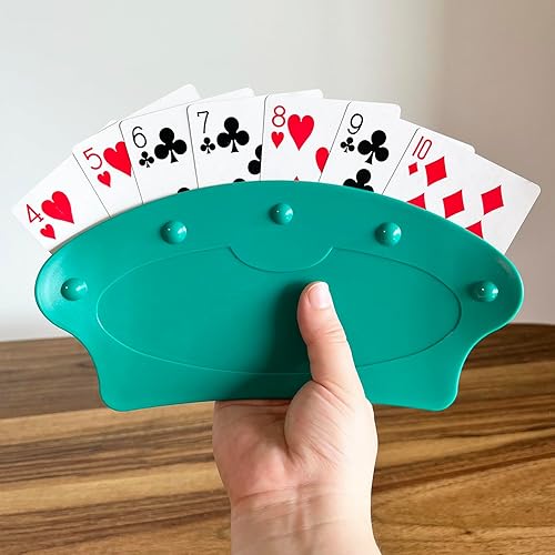 Miniatura 5 de SEETOOOGAMES Portatarjetas para jugar a las cartas – Canasta para juegos de cartas para niños y personas mayores – 4 unidades mixtas