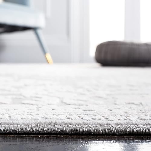 Miniatura 5 de Safavieh Vogue Collection VGE230F - Alfombra abstracta moderna y contemporánea de 5 pies 3 pulgadas x 7 pies 6 pulgadas, grisgris claro