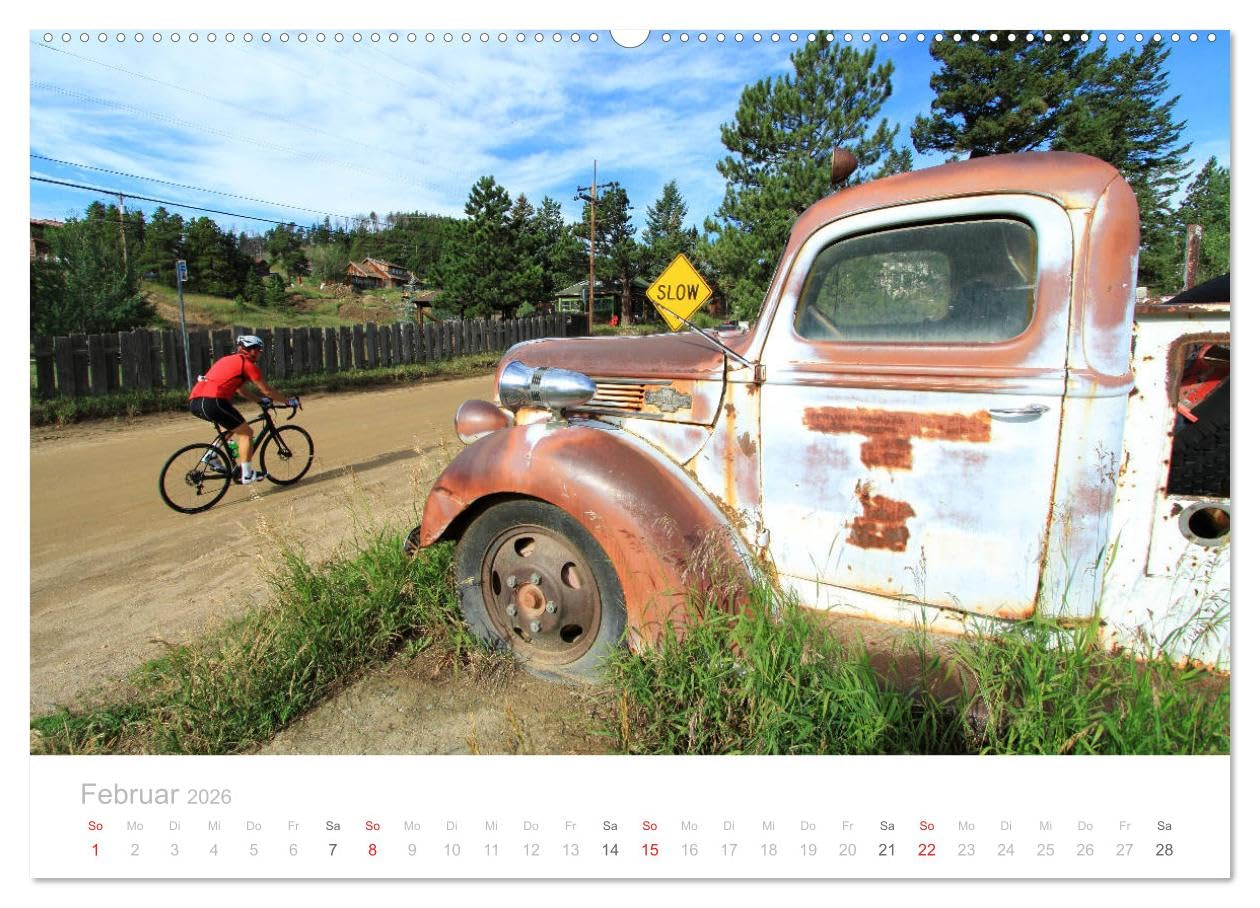 Colorado - Höhenrausch mit dem Rennrad (Wandkalender 2026 DIN A2 quer), CALVENDO Monatskalender: Rennradtouren auf den Straßen der Rocky Mountains