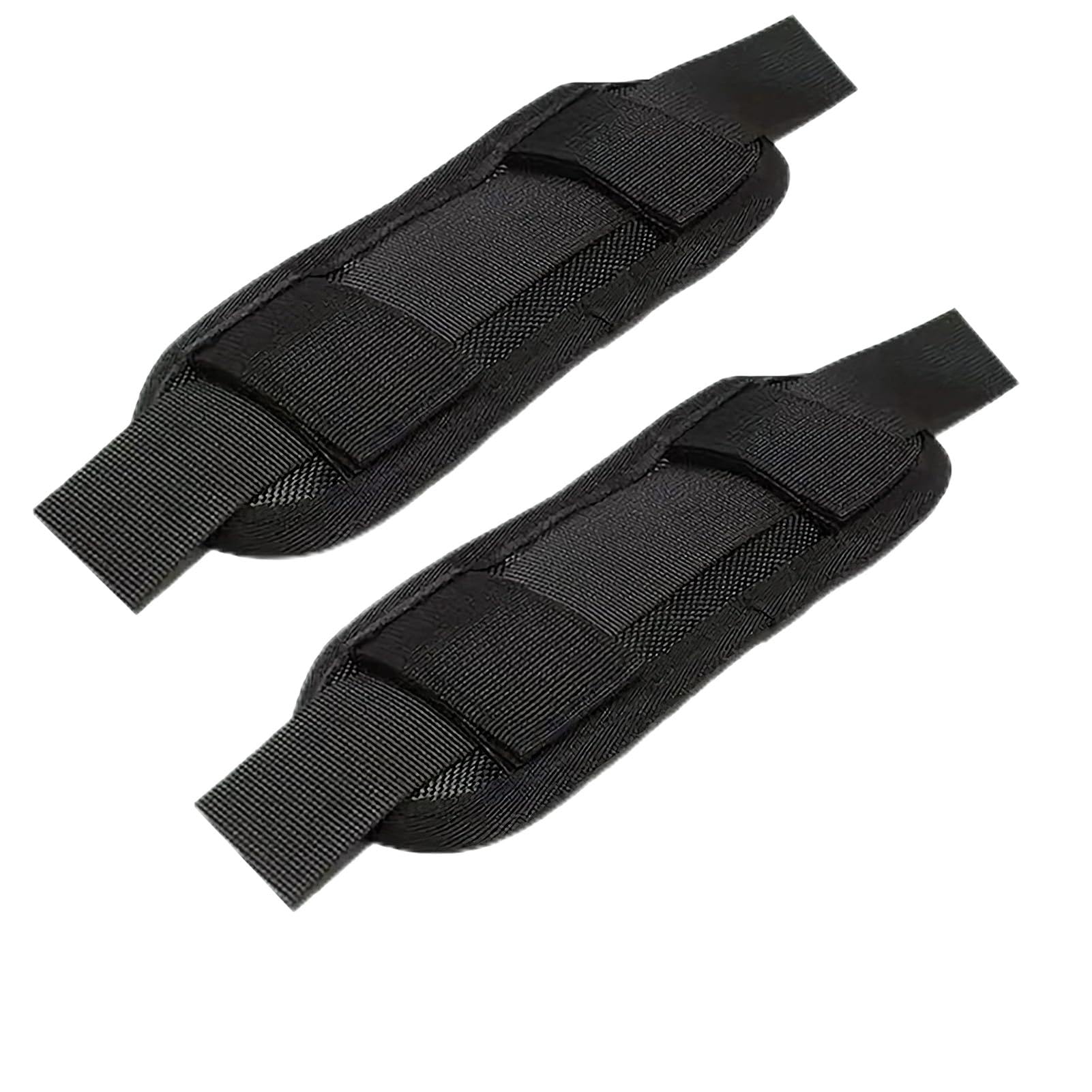 Almohadillas de Hombro,2 Piezas Correa de Hombro Acolchada,Antideslizantes,Fácil de instalar,Compatibles con Correas hasta 7cm de Ancho,Diseño Ergonómico,Ideal para Viajes y Deportes(Negro,22*7CM)