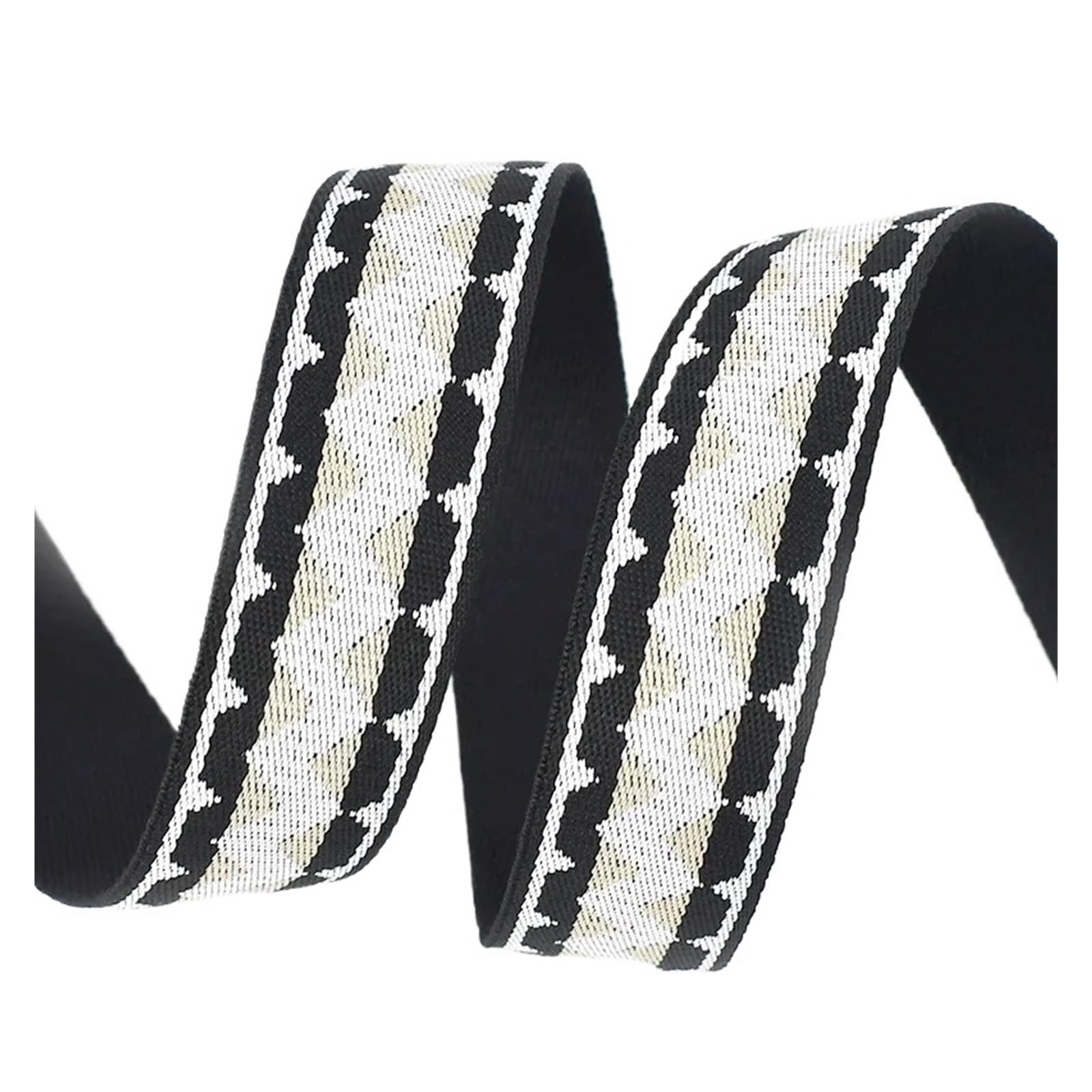 Sangle jacquard de sac 5m ruban tissé haut de gamme pour couture et ceinture