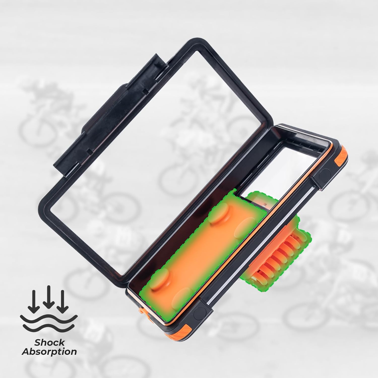 ROCKBROS Magnetic Bike Cell Phone Holder IPX4 Waterproof Motorcycle Phone Mount on Handlebar Fit for 4.7"-6.9" Phones FlipCase 360° Full-Body Protection 3S Quick Auto Lock Rotateable Anti-Shock