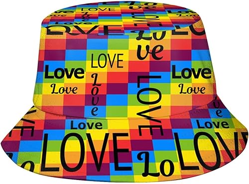 Sombreros de pescador LGBT de arcoíris a la moda, con orgullo gay para el sol, para exteriores, para mujeres y hombres