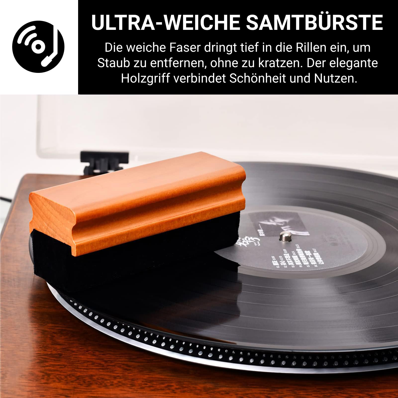 INNOVAYOU Schallplatten Reinigungsset - 4-teiliges Vinyl Pflegeset