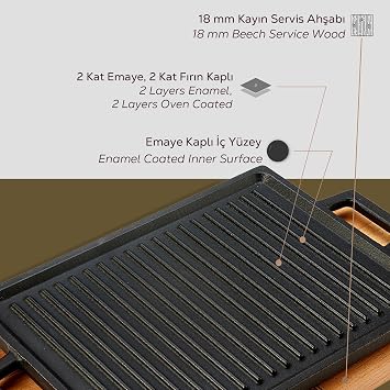 Lava Casting Plate, 22x30, Wooden Bottom - LV AS 127