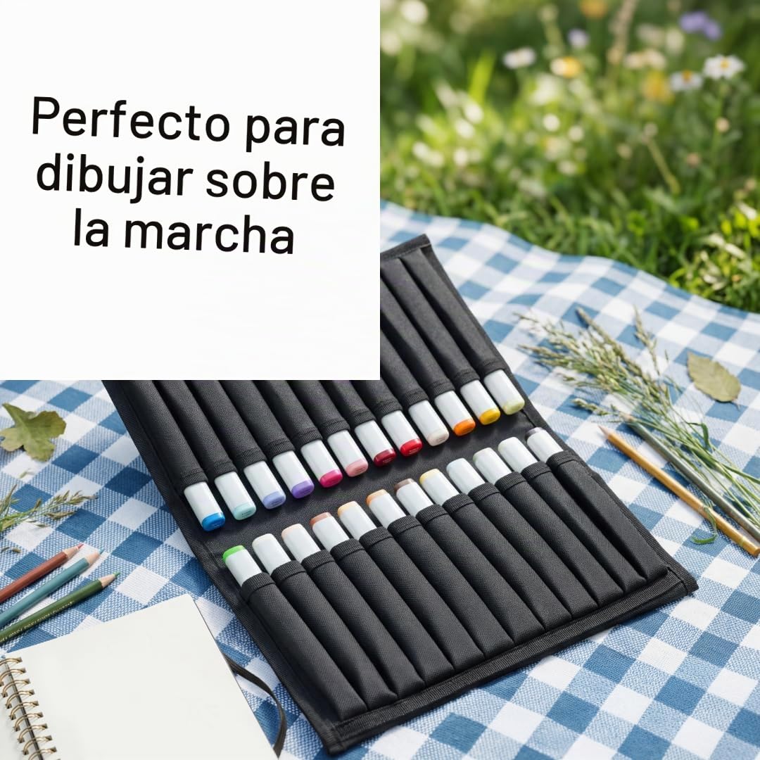 COPIC Sketch Set «Starter Set», 24 piezas en estuche, rotulador doble con punta mediana y punta de pincel