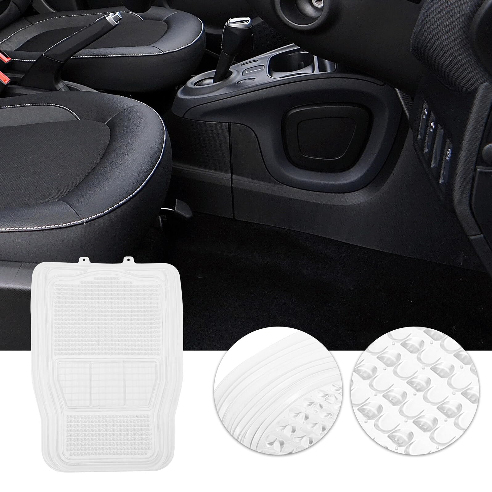 Healeved Silikon-fußmatte Für Auto-vordersitze Autofußmatten Zum Schutz Vor Schlamm Und Flecken Passgenaue Fahrzeugfußmatten Für Innenraumreinigung