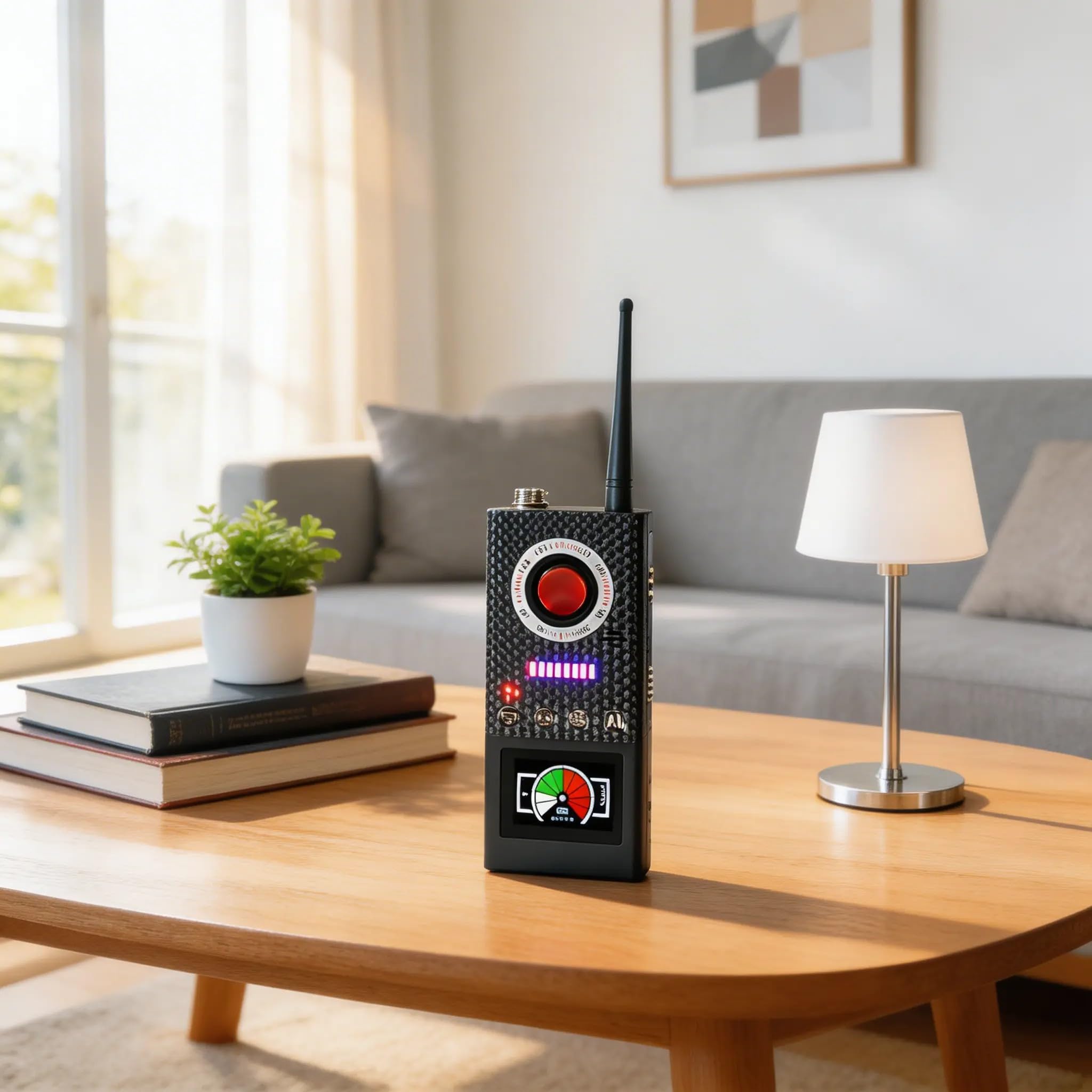 Rilevatore di microspie e di Segnali GSM GPS EMF Telecamere Nascoste per Privacy e Sicurezza localizzatori GPS Auto, scanner controllo Casa e Ufficio sistema AI integrato intelligente