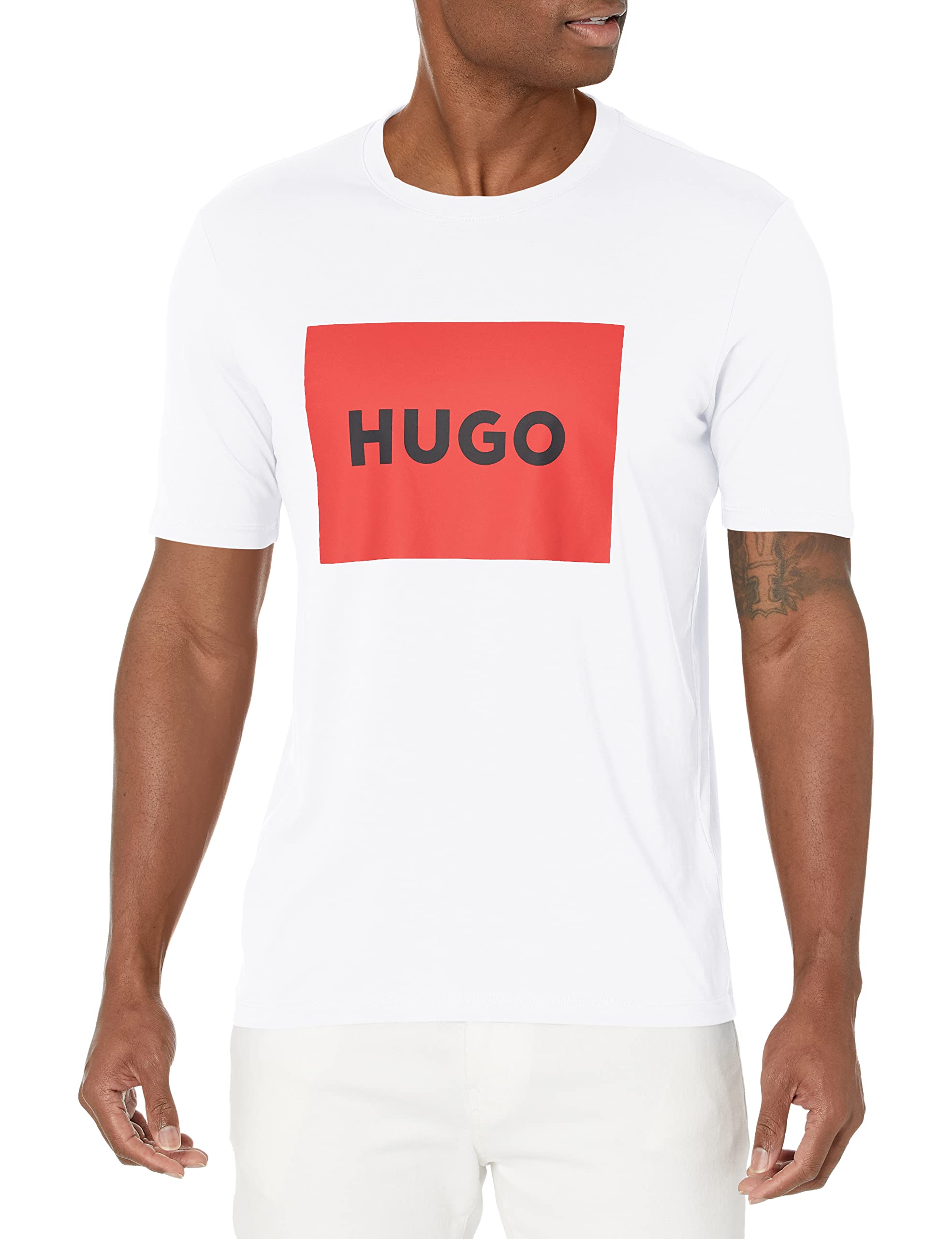 

                                                    HUGO Big Square Logo Short Sleeve T-Shirt White