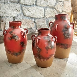 14 Bathroom Cabinet Color Ideas to Refresh the Space 15 BLACK FOREST DECOR Canyon Ridge Clay Vases Set of 3 – Handcrafted Rustic...