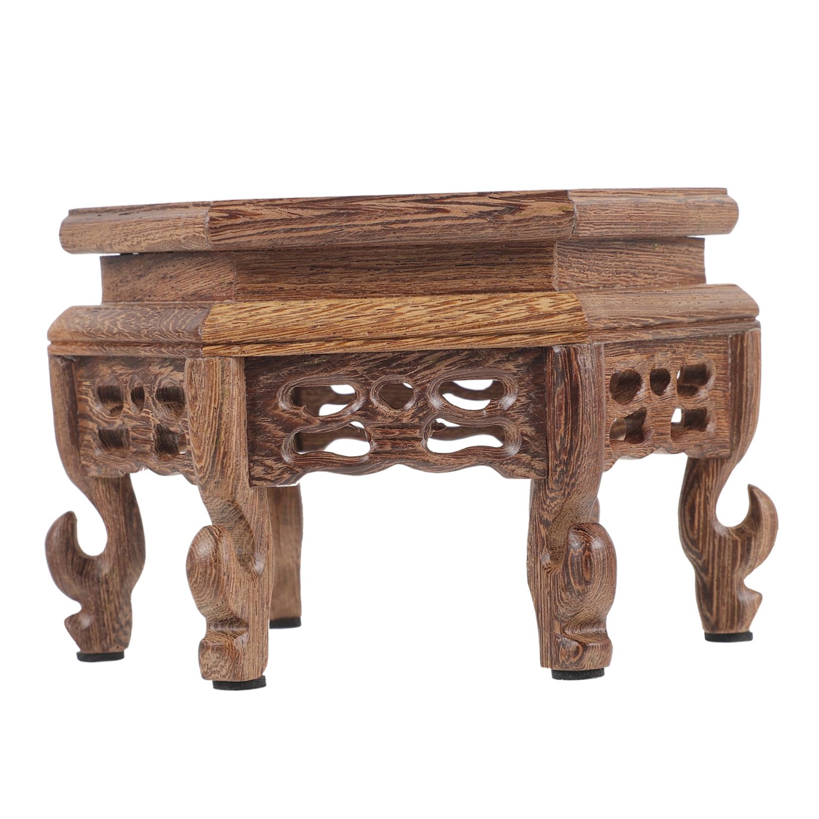 Support de vase en bois massif YARNOW pour plantes et pots de fleurs