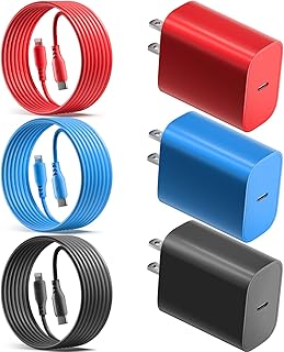 [Apple MFi Certified] iPhone Fast Charger, 3Pack Apple Charger 6FT Long USB-C to Lightning Cable with 20W USB C Wall Charger Block Fast Charging for iPhone 14/13/12/11 Pro Max/XS/XR, iPad