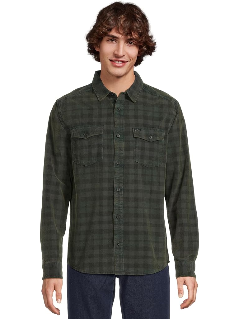 Black RVCA Artifice Cord Long Sleeve