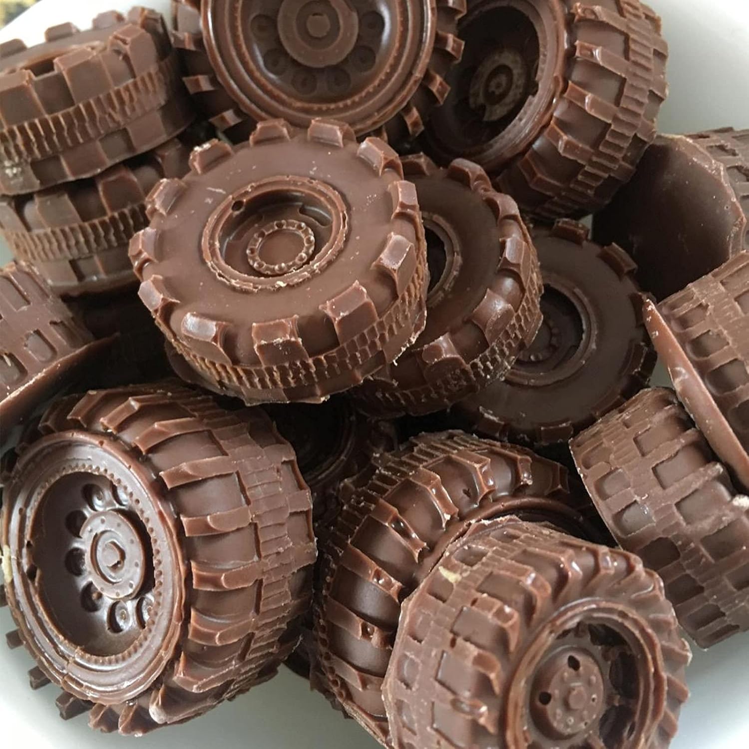 Mity rain 3D Round Tire Fondant Mold-Truck Wheel Shape Silicone Mold