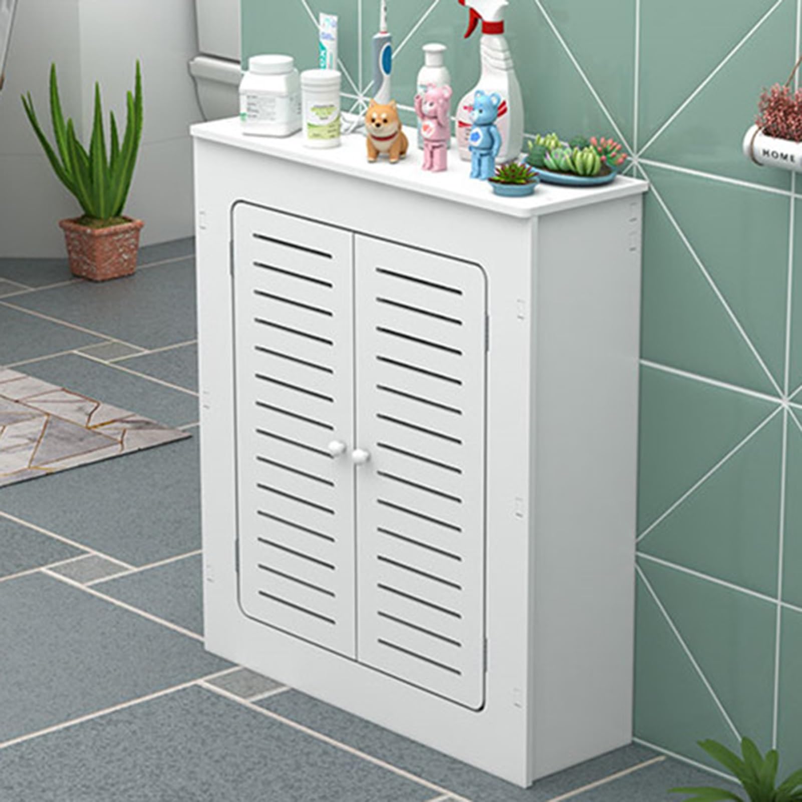Moderno estante de calefacción con 2 puertas, protector de vapor, para 90 x 60 x 15 cm, para decoración del hogar