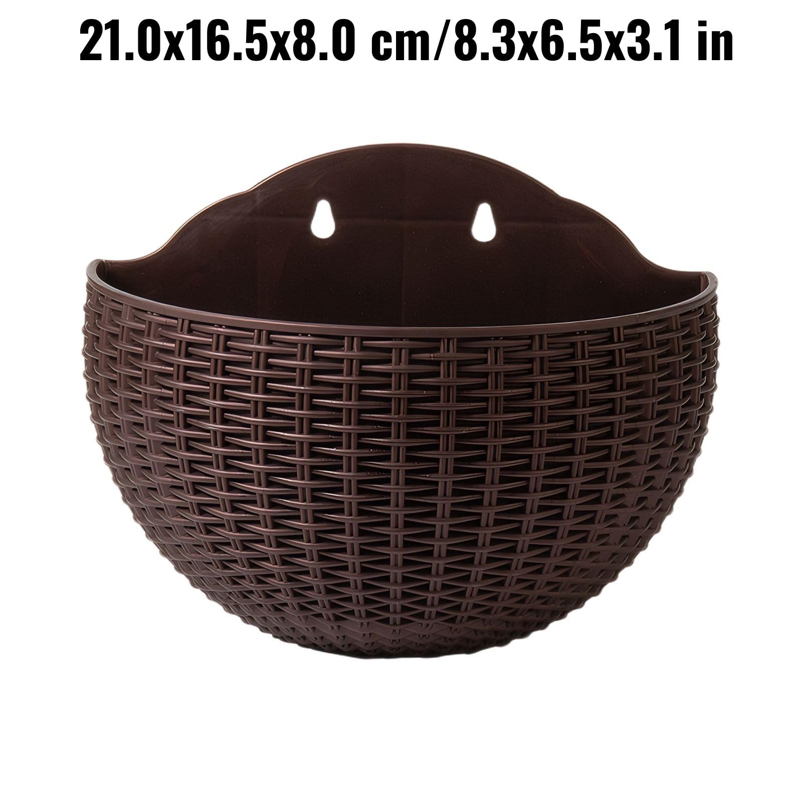 Wisząca doniczka ścienna do wnętrz, bez wiercenia, półdesignerska donica ogrodowa, materiał PP, na balkon i wystrój domu, idealna dla miłośników roślin