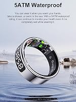 Findtime Okos Gyűrű Kijelzővel Pulzusmérő Véroxigén Monitor Lépésszámláló Vízálló Fitness Tracker - Y(#12), black 9