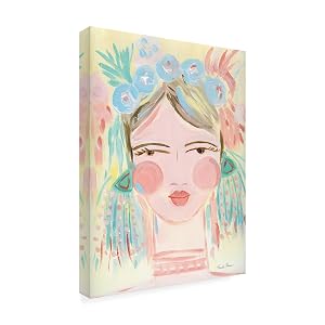 Wrapped Canvas Wall Art - Farida Zaman Fresh Face I Wall Art for Living Room Bedroom or Office