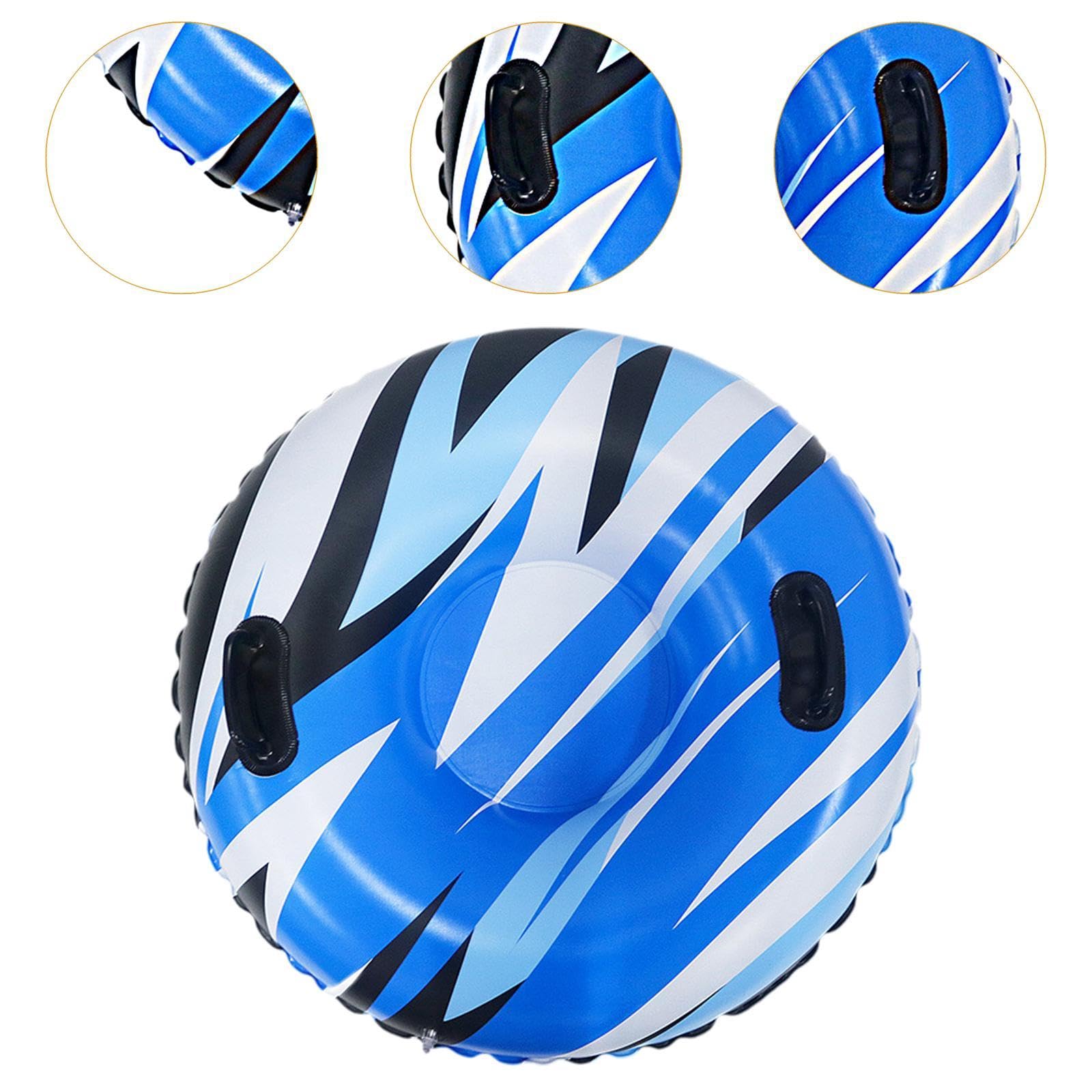 Tubo de Nieve Inflable Trineo de Nieve Inflable Diámetro 32.7" Resistente para Niños Trineo de Nieve Resistente con Asas para Juegos Y Actividade