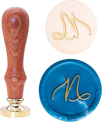 Miniatura 7 de SWANGSA Sello de cera con letra inicial del alfabeto V, elegante sello de sellado de letras para invitación de fiesta de boda, envoltura de regalo,
