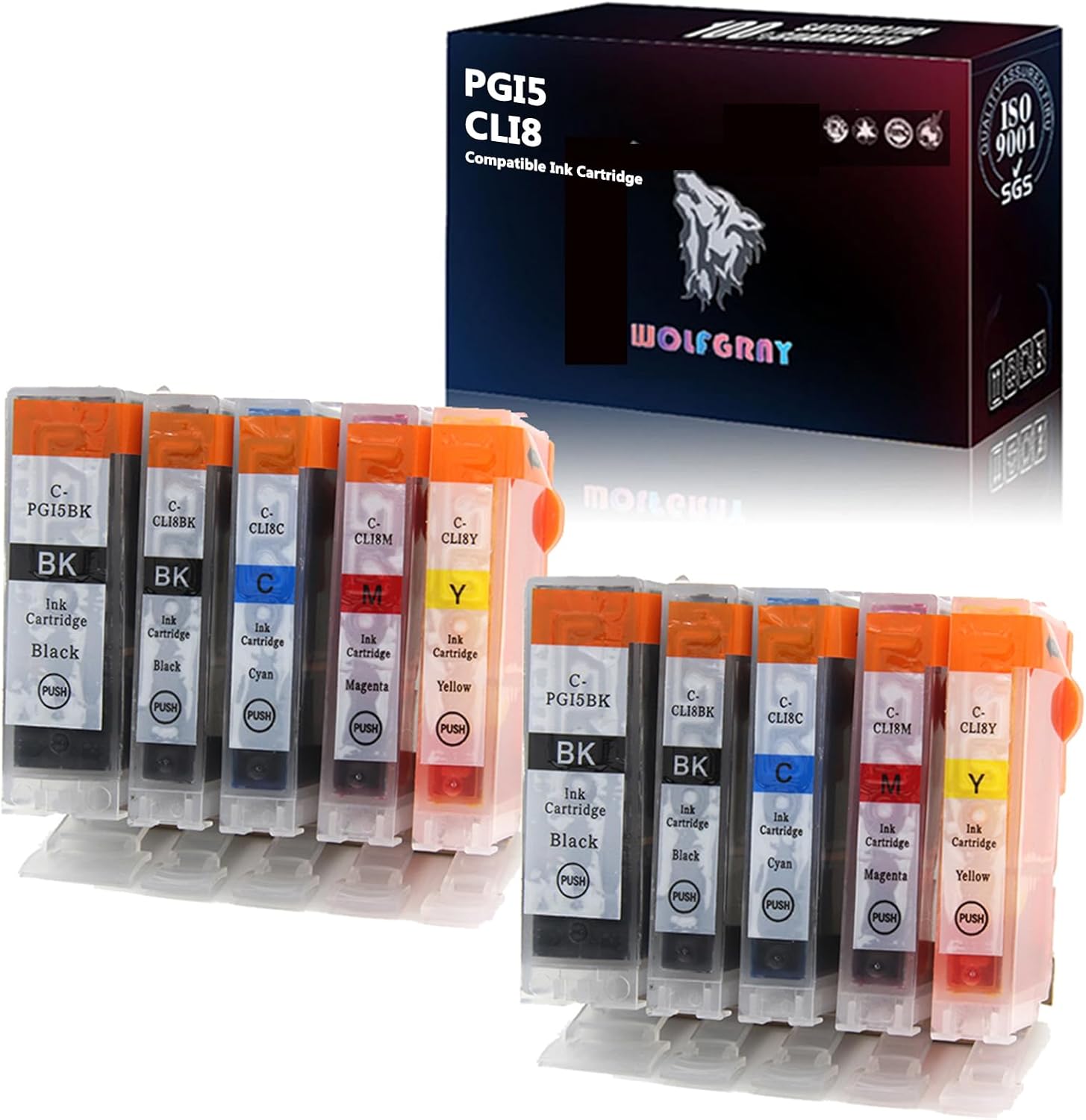 Impresoras Canon Pixma 2 Negro (PGI) Cartuchos De Tinta Para Reemplazar Canon PGI Impresora Canon