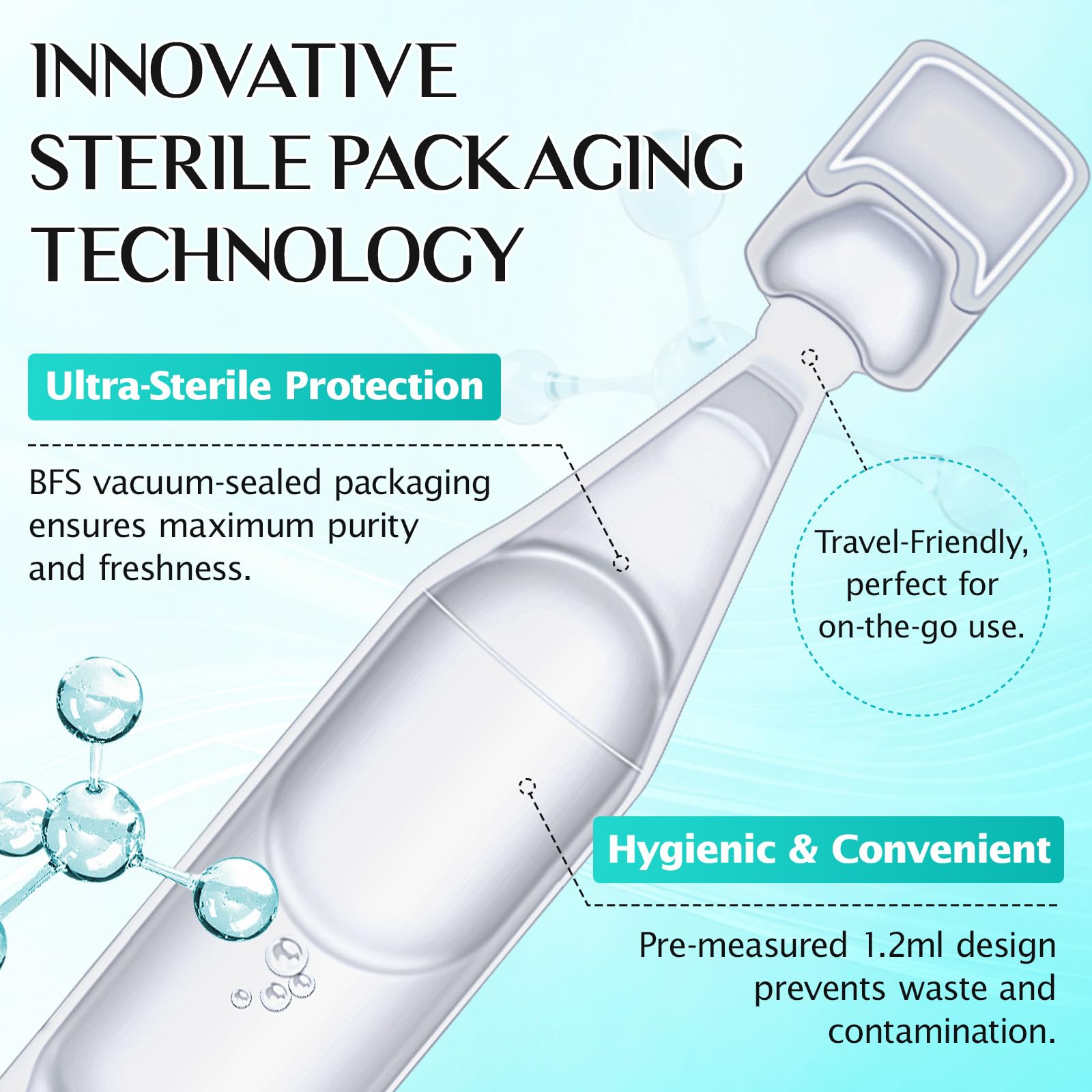 3% Hyaluronic Acid Serum Ultra-Hydrating Vials, 30Pcs Hyaluronic Acid Tubes, Deep Hydration Essence - Image 4