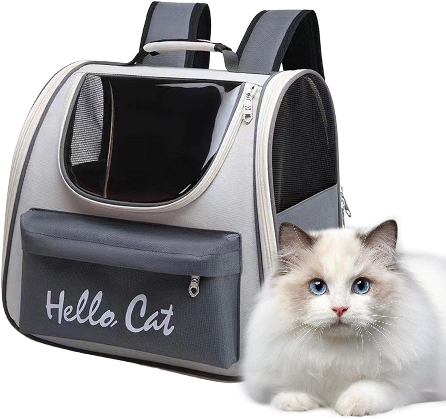 YHK Pet Carrier Backpack for Dogs and Large Fat Cats, Fits Pet Travel Hiking Carrier Backpack for Kitten, Bunny Washable Pad & Mesh Window (Cat Holding Apron) (B0CTXG5J4K) Amazon Price History, Amazon Price Tracker